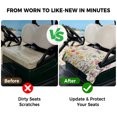 thumbnail image 4 of Golf Cart Seat Covers for 2 Seater,Wildflowers Microfiber Cart Seat Towel Blanket,Spring Vintage Tulip Butterfly Floral Leaf Absorbent Breathable NonSlip Bench Seats Protector for Golf Course 51"x31", 4 of 9