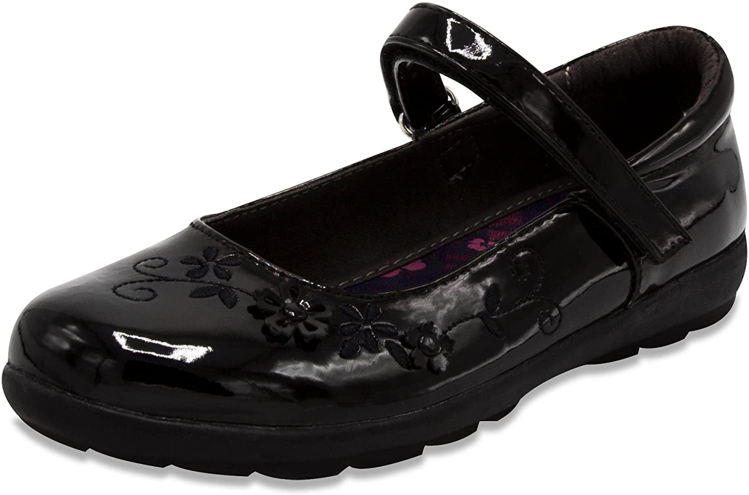 French Toast Girls Gretchen Flat Mary Jane Oxford Shoe 11 Black