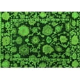thumbnail image 1 of Ahgly Company Indoor Rectangle Oriental Green Traditional Area Rugs, 3' x 5', 1 of 4