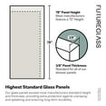 thumbnail image 4 of Glass Warehouse GW-FSS-38-MB Esprit 78" High X 38" Wide Shower Screen Frameless Shower, 4 of 7