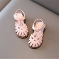 thumbnail image 2 of Icvfdpl Kids Girl Sandals Half Open Toe Mesh Design Flat Summer Dress Shoes Little Child Beach Comfortable 4 Years-4.5 Years, 2 of 9