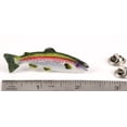 thumbnail image 2 of Steelhead Female Fish Pin, Hand Painted FP030B, 2” Sea Run Rainbow Trout, Lapel Pin, Hat, Pins, Brooch, Brooches, Jewelry, Gift, 100% Handmade in the USA, 2 of 7