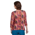 thumbnail image 2 of Alfred Dunner Womens Chevron Knit Sharkbite Hem Top, 2 of 6