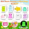 thumbnail image 6 of 20 Pcs Tiny Resin Animals to Hide ,Mini Resin Animals Bulk Mini Ducks Tiny Frogs Pandas Small Rabbits Glow in The Dark For Miniature Garden Accessories Micro Landscape Aquarium Potted Decoration, 6 of 7