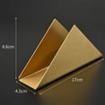 thumbnail image 3 of Modern Matte Gold Napkin Holder for Dining Table, Kitchen Counter, Paper Organizer, Sunny, 3 of 5