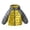 Yellow, variant on Bovxnpu Girls Down Jackets Kids Padded Jacket Long Sleeve Hooded Zip Pocket Warm Coat Outfits