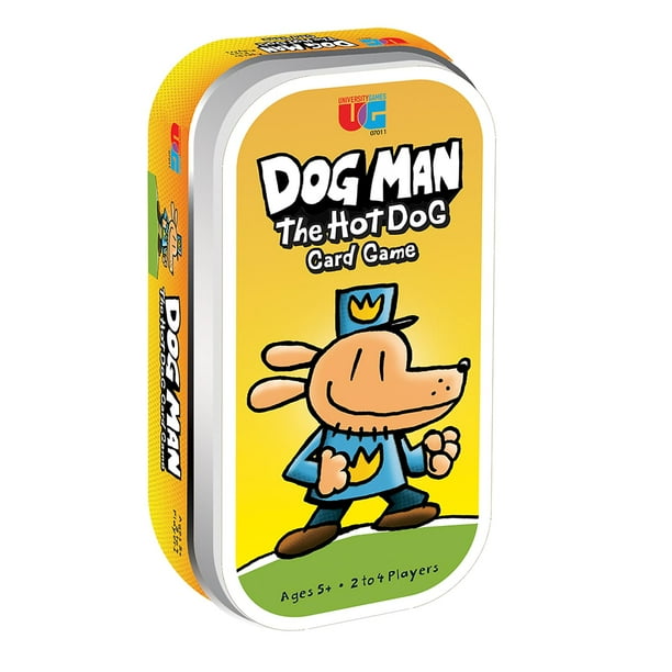 Juego de cartas University Games Dog Man Hot Dog in a Tin a Tin, más de 6 años