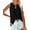 Black, variant on Qaspx Printed Tank Tops for Women Sleeveless Shirts Summer Side Split Blouses Casual Ladies Tops
