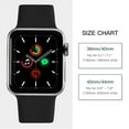thumbnail image 4 of 4 Pack Silicone Bands Compatible with Apple Watch Bands 40mm 38mm 41mm 42mm 44mm 45mm,Soft Silicone Sport Waterproof Strap Wristbands for iWatch Series 7 6 5 4 3 2 1 SE Women Men, 4 of 7