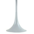 thumbnail image 3 of 25" White Table Lamp – Sleek Metal Base with White Drum Shade – Modern Lighting for Living Room or Bedroom, 3 of 5