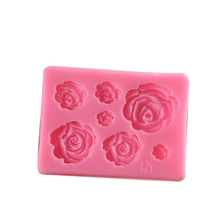 Machinehome Best Choice Rose Flowers Silicone Form Cake Chocolate Fondant Mold Pastry Cupcake Baking Cake Decorating (Best Chocolate Cake In Miami)