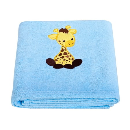 Applique Fleece Blanket - Giraffe Applique Fleece Blanket