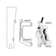 thumbnail image 4 of Disc Brake Bracket Modified Accessories Adapt To Road Direct Mount Adapter Front brake 160, 4 of 10