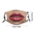 thumbnail image 3 of Riforla Halloween/Cosplay Funny Face Mask - Reusable for Cycling/Parties Face mask D, 3 of 5