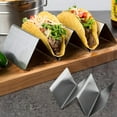 thumbnail image 4 of KDJ Stainless Steel Taco Holder Stand - 2 Tortilla Capacity Rack Tray for Tacos, Burritos, Sandwiches - Dishwasher & Oven Safe - Ideal for Home & Restaurant Use, 4 of 10