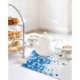 thumbnail image 4 of Blue Gradient Kitchen Dish Towels for Drying Dishes Set of 3, Abstract Polka Dots Vintage Modern Art Waffle Weave Microfiber Hand Tea Bathroom Towels Quick Dry & Absorbent Towel 12x12, 4 of 7