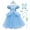 Blue, variant on VAAT Little Girls Princess Halloween Cosplay Outfits for Kids Party Fancy Dress up Long Evening Gown 4-12 Years Peach Pink