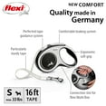 thumbnail image 2 of Flexi New Comfort Small Tape Retractable Dog Leash, 16 ft, Grey (For Dogs up to 33 lbs), 2 of 6