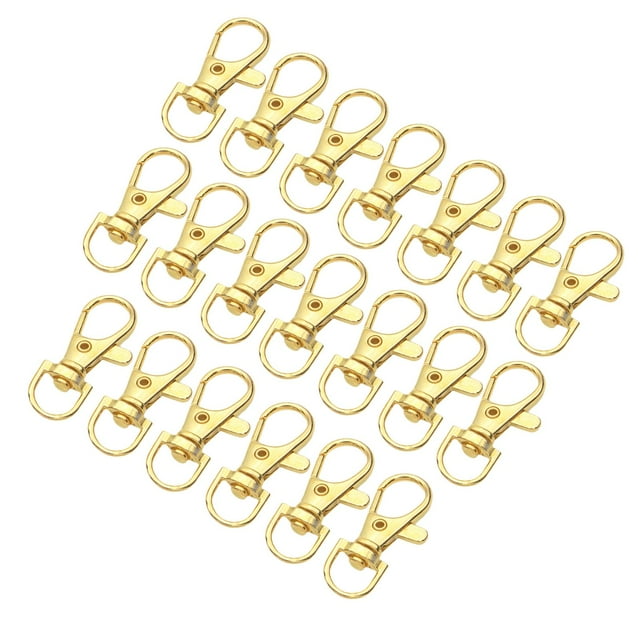 simhoa 20Pcs Lobster Claw Clasps DIY Swivel Snap Hooks for Backpacks Jewelry Making Gold 3.8cm