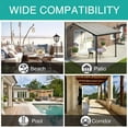 thumbnail image 7 of Pro Space Privacy Outdoor Single Window Curtain Panel 50X84-Inch For Porch Patio Blackout Uv Ray Protected Waterproof-Easy To Hang On,Don'T Need To Remove Curtain Rod, 7 of 7