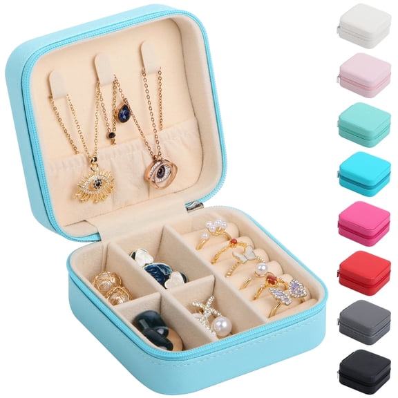 Small Travel Jewelry Case Organizer,Mini Travel Essentials for Women,Bridesmaid Gifts Birthday Gifts for Women,Small Jewelry Box for Girls 8-12