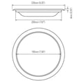 thumbnail image 3 of Cubierta de basura empotrada, solapa giratoria de 360  degree, decoración empotrada en la parte superior de acero inoxidable con tapa autoequilibrada para plata redonda Sunnimix  tapa de bote de basura, 3 of 8