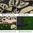thumbnail image 3 of Yamaziot 8'x10' Outdoor Rugs Patio Rug Reversible Mats Waterproof RV Outdoor Rugs Camping Rugs Plastic Straw Rug Outdoor Area Rug for Patios, Porch, Balcony, Beach, Black Beige, 3 of 7