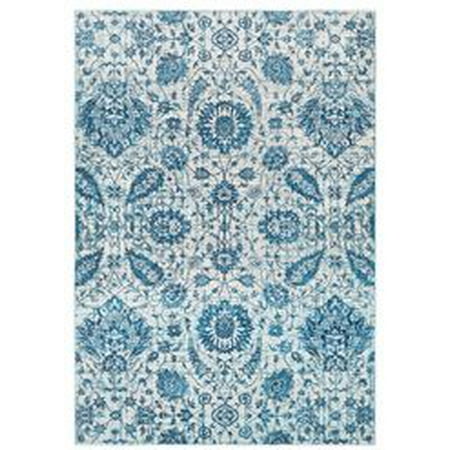 2' x 3' Shades of Blue and White Flowers on a Vine Area Throw (Best Flowers For Mostly Shaded Areas)