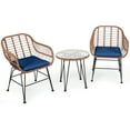 thumbnail image 3 of Patiojoy 2PC Zero Gravity Chair Adjustable Recliners Textiliene Brown, 3 of 8