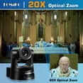 thumbnail image 6 of FoMaKo 1080P NDI Video Camera Bundle(4 *20x ndi optical zoom ptz camera+1*video switcher+1*ptz camera controller), 6 of 15