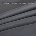 thumbnail image 4 of JML Twin Sheet Set Dark Grey,Microfiber Bedding Sheet & Pillowcases,Fade Resistant,3 Piece, 4 of 5