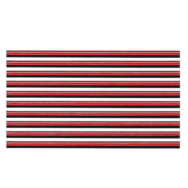 Tira embellecedora de aire para coche, decoración artesanal, moldura en forma de U, 10 Uds.
