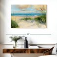 thumbnail image 3 of Elephant Stock Catching The Wind I Wall Art - Horizontal Canvas Wall Art - Living Room Wall Decor - Beach Canvas - Blue And Beige Decor By Sally Swatland - 39" x 26", 3 of 8
