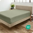thumbnail image 5 of Bare Home Luxury 1800 Collection Fitted Sheet, Ultra-Soft, Deep Pocket, King, Sage, 5 of 8