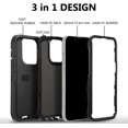 thumbnail image 2 of for iPhone 13 Pro Max Case with Full Body Protection, Heavy Duty Shockproof Military Grade 3 in 1 Silicone Rubber with Hard PC Rugged Durable Phone Co, 2 of 4