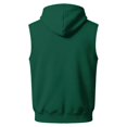 thumbnail image 6 of EANJE Men's Hooded Sleeveless Zip Vest Casual Drawstring Regular Fit Hood Knit Multi Color Layering Tops With Pockets Green 2XL, 6 of 6