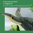 thumbnail image 3 of Juguete de dinosaurio giratorio y oscilante de 28CM con articulaciones móviles regalos verdes para niños, 3 of 9