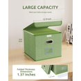 thumbnail image 2 of Caja organizadora de archivos Oterri, plegable y portátil, color verde claro, 2 of 7