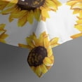 thumbnail image 5 of White Big Sunflower Pattern Square Tablecloth,Waterproof Square Table Cover,Wipeable Spillproof Washable Table Cover for Home Kitchen Party Decor 60"x60"(152x152cm), 5 of 6
