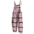 thumbnail image 2 of Girls Striped Printed Cami Jumpsuits Sleeveless Spaghetti Straps Jumpsuit Pants Casual Loose Trousers with Pockets Pink 9-10 Years, 2 of 7