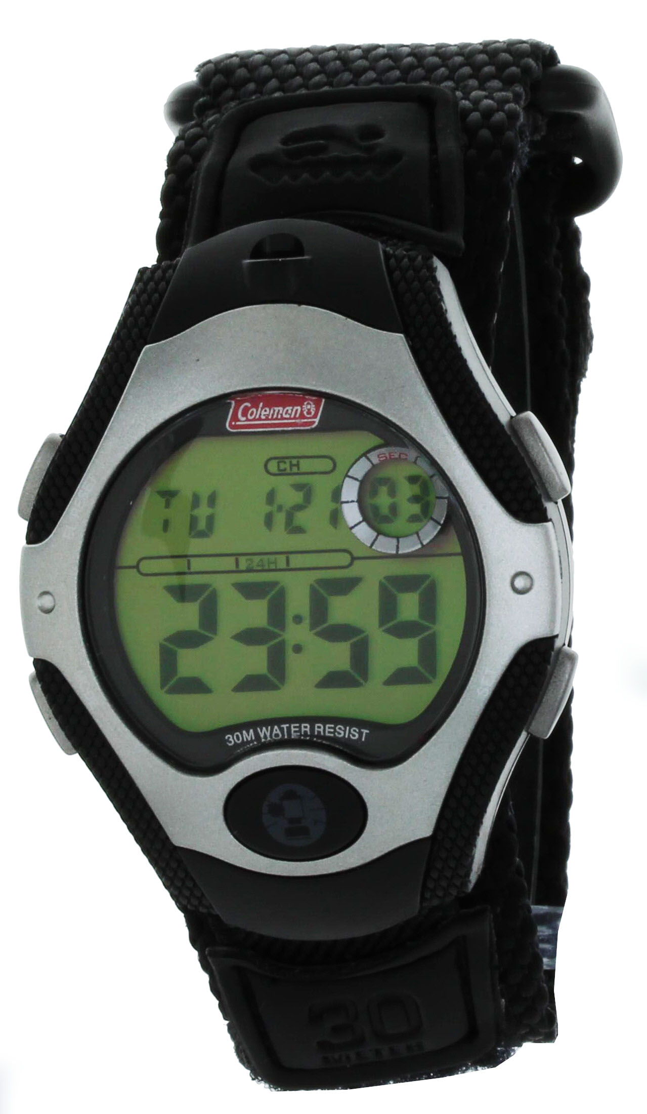 Coleman Men's dual time stop Watch with Flashlight 40373 - image 2 of 3