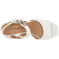 thumbnail image 4 of Lucky Brand Women's Mindra White Open Toe Platform Summer Espadrille Wedge Sandal (5.5, White), 4 of 6
