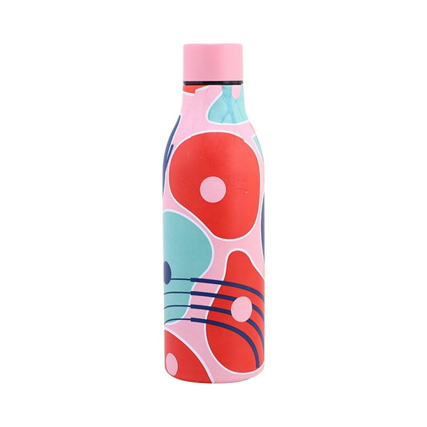 Clearance!Maojin Botella de agua portátil para deportes al aire libre, taza aislada de boca pequeña de acero inoxidable de 550ml