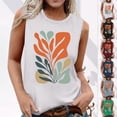thumbnail image 6 of Summer Tank Top for Women Floral Graphic Swing Flowy Camisold Sleeveless Shirts Loose Fit Going Out Cute Tops, 6 of 6