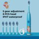 thumbnail image 1 of Cepillo de dientes eléctrico para niños, dibujos animados, con cabezal de repuesto, ultrasónico, IPX7, resistente al agua, recargable, sónico, 1 of 6