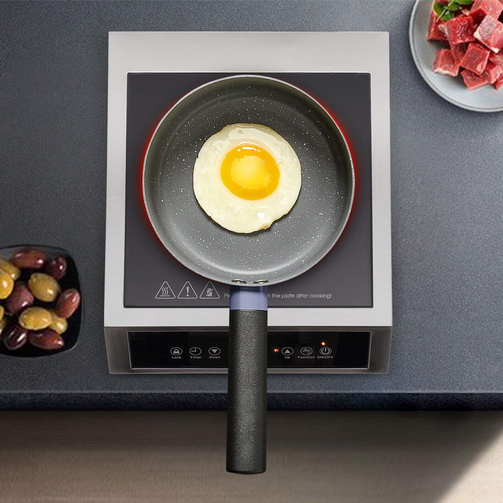 200-1800W Intelligent Induction Cooktop,Countertop Cooker Burner Stove Hot Plate