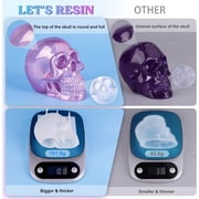 LETS RESIN Silicone 3D Large Skull Shape Molds, Skeleton Skull Epoxy Resin Mold for Candle Making, Home Decor, Outdoor, Resin Casting Art Crafts