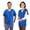 Blue, variant on Post Surgery Shirt with Discreet Left & Right Side Snap Access (S, Black)