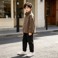 thumbnail image 5 of Boys Girls Sherpa Fleece Jacket Full-Zip Fuzzy Fleece Sweatshirt Kid Toddler Windproof Coat Soft Winter Jacket Thick Raincoat, 5 of 7