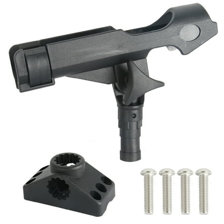 Kayak Boat Fishing Pole Rod Holder,Universal Fishing Rod Holder Chair Attachment Black